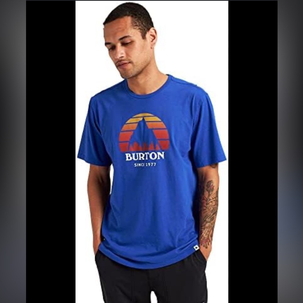 Burton Men’s XL Underhill Short Sleeve T-Shirt in Blue. EUC.